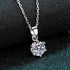 Vixonna Women's Moissanite Pendant Necklace Solitaire
