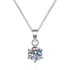 Vixonna Women's Moissanite Pendant Necklace Solitaire