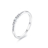 Vixonna Women's Moissanite Ring 925 Silver D Color VVS1