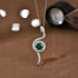 Vixonna Women's Moissanite Snake Pendant Necklace 925 Silver D Color VVS1