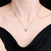Vixonna Women's Moissanite Solitaire Pendant Necklace 925 Silver D Color VVS1