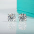 Vixonna Women's Moissanite Stud Earrings 2ct 925 Silver D Color VVS1