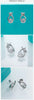 Vixonna Women's Moissanite Stud Earrings 4ct 925 Silver D Color