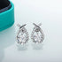 Vixonna Women's Moissanite Stud Earrings 4ct 925 Silver D Color