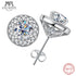 Vixonna Women's Moissanite Stud Earrings 925 Silver D Color 2.4cttw