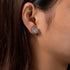 Vixonna Women's Moissanite Stud Earrings 925 Silver D Color 2.4cttw