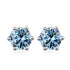 Vixonna Women's Moissanite Stud Earrings 925 Silver D Color VVS1