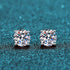 Vixonna Women's Moissanite Stud Earrings 925 Silver D Color VVS1