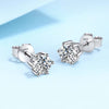 Vixonna Women's Moissanite Stud Earrings 925 Silver D Color VVS1