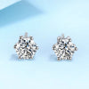Vixonna Women's Moissanite Stud Earrings 925 Silver D Color VVS1