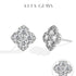 Vixonna Women's Moissanite Stud Earrings 925 Silver D Color VVS1
