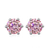 Vixonna Women's Moissanite Stud Earrings 925 Silver D Color VVS1