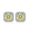 Vixonna Women's Moissanite Stud Earrings 925 Silver D Color VVS1
