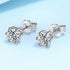 Vixonna Women's Moissanite Stud Earrings 925 Silver D Color VVS1