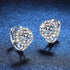 Vixonna Women's Moissanite Stud Earrings 925 Silver D Color VVS1