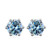 Vixonna Women's Moissanite Stud Earrings 925 Silver D Color VVS1