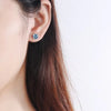 Vixonna Women's Moissanite Stud Earrings 925 Silver D Color VVS1