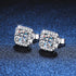 Vixonna Women's Moissanite Stud Earrings 925 Silver D Color VVS1