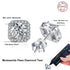 Vixonna Women's Moissanite Stud Earrings 925 Silver D Color VVS1