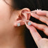 Vixonna Women's Moissanite Stud Earrings 925 Silver D Color VVS1