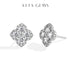 Vixonna Women's Moissanite Stud Earrings 925 Silver D Color VVS1