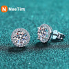 Vixonna Women's Moissanite Stud Earrings 925 Silver D Color VVS1