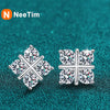 Vixonna Women's Moissanite Stud Earrings 925 Silver D Color VVS1