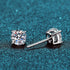 Vixonna Women's Moissanite Stud Earrings 925 Silver D Color VVS1