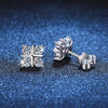 Vixonna Women's Moissanite Stud Earrings 925 Silver D Color VVS1