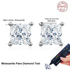 Vixonna Women's Moissanite Stud Earrings 925 Silver D Color VVS1 Princess