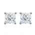 Vixonna Women's Moissanite Stud Earrings 925 Silver D Color VVS1 Princess