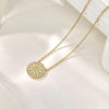Vixonna Women's Moissanite Sunburst Pendant Necklace 925 Silver D Color VVS1