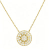 Vixonna Women's Moissanite Sunburst Pendant Necklace 925 Silver D Color VVS1