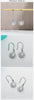 Vixonna Women's Moissanite Sunflower Drop Earrings 925 Silver 1ct D Color