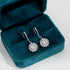 Vixonna Women's Moissanite Sunflower Drop Earrings 925 Silver 1ct D Color