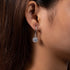 Vixonna Women's Moissanite Sunflower Drop Earrings 925 Silver 1ct D Color