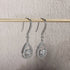 Vixonna Women's Moissanite Teardrop Hook Earrings 925 Silver 1ct D Color
