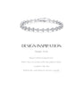 Vixonna Women's Moissanite Tennis Bracelet 925 Silver D Color VVS1 Round