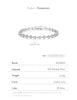 Vixonna Women's Moissanite Tennis Bracelet 925 Silver D Color VVS1 Round