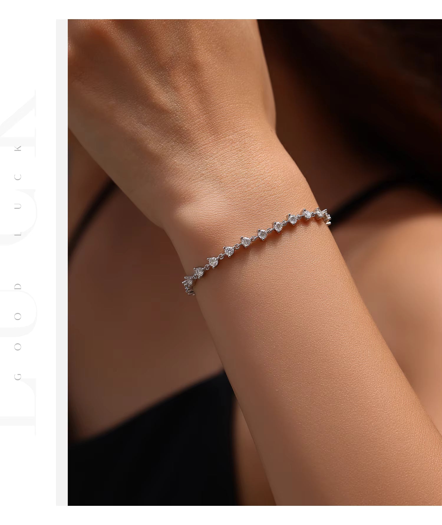 Vixonna Women's Moissanite Tennis Bracelet 925 Silver D Color VVS1 Round