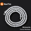 Vixonna Women's Moissanite Tennis Necklace 925 Silver D Color VVS1