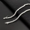Vixonna Women's Moissanite Tennis Necklace 925 Silver D Color VVS1