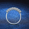 Vixonna Women's Moissanite Wedding Band Ring 925 Silver D Color VVS1 3mm