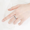 Vixonna Women's Moissanite Wedding Band Ring 925 Silver D Color VVS1 3mm