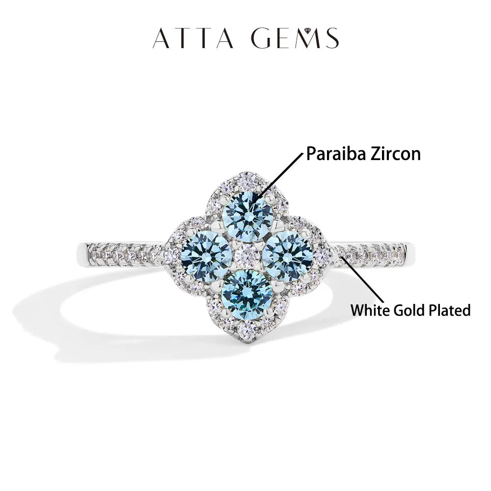 Vixonna Women's Moissanite Wedding Engagement Ring 925 Silver D Color VVS1
