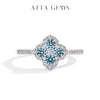 Vixonna Women's Moissanite Wedding Engagement Ring 925 Silver D Color VVS1