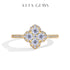Vixonna Women's Moissanite Wedding Engagement Ring 925 Silver D Color VVS1