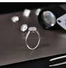 Vixonna Women's Moissanite Wedding Engagement Ring 925 Silver D Color VVS1