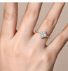 Vixonna Women's Moissanite Wedding Engagement Ring 925 Silver D Color VVS1