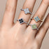 Vixonna Women's Moissanite Wedding Engagement Ring 925 Silver D Color VVS1